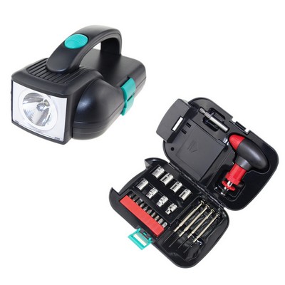 24-in-1 Multi Function LED Flashlight Household Tool Kit