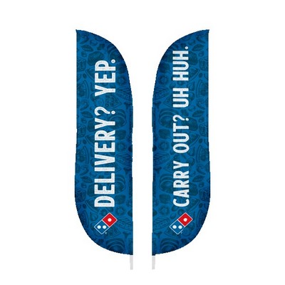 IMPORT 12' Double-Sided Blade Flag with Ground Spike