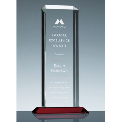 Apollo Award w/Red Base (5"x 13 3/4")