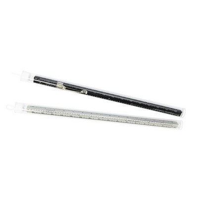 6" FLAT SIDE Combination Pocket Scale WITH pocket cliip