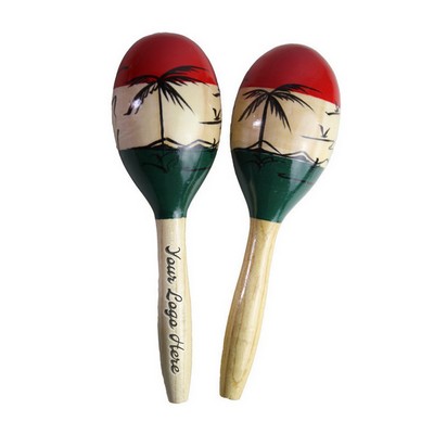 Wooden Musical Maracas Rattle
