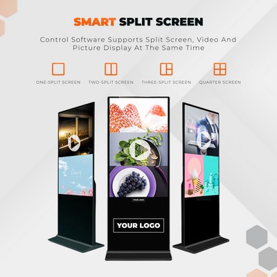 65" - Floor-standing Information Kiosk - with Capacitive Touch - Windows OS