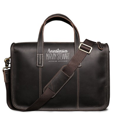 Leather Travel Laptop Bag
