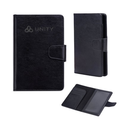 Debossed Premium PU Leather Passport Holder Case