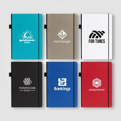 Recycled Kraft Paper Cover Journal - A5 5.9" x 8.3" - Silkscreen