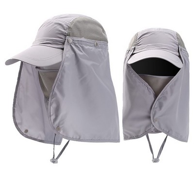 Wide Brim Neck Flap Fishing Hat