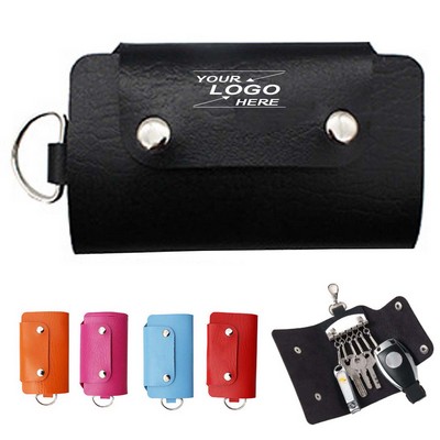 Universal PU Leather Car Organizer Pouch with Clips