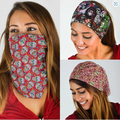 Square Shaped Sublimated Cooling Bandana