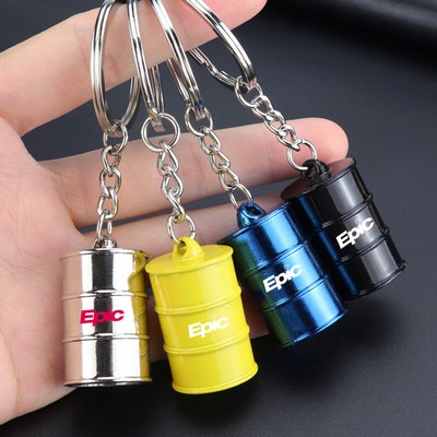 Metal Mini Gasoline Tank Keychain