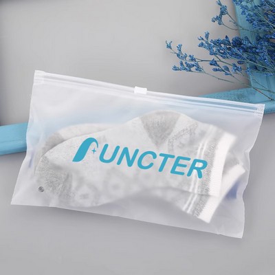 7.9 x 5.5" Matte Frosted Storage Bag Waterproof Zip-Lock Seal Storage Bag Makeup Packing Pouch