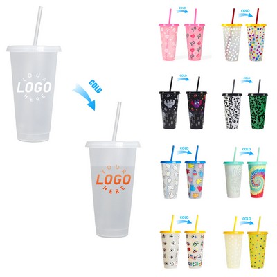 24 oz. Handy Plastic Color Changing Cup