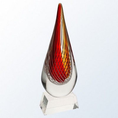 Red Swirl - Clear Base