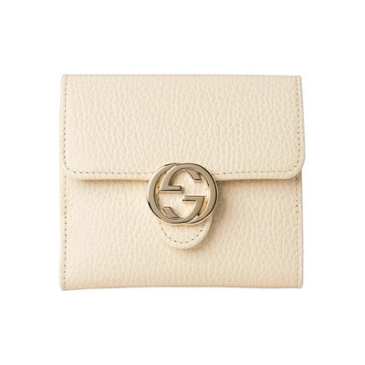 Gucci Gg Interlocking Small Wallet - White
