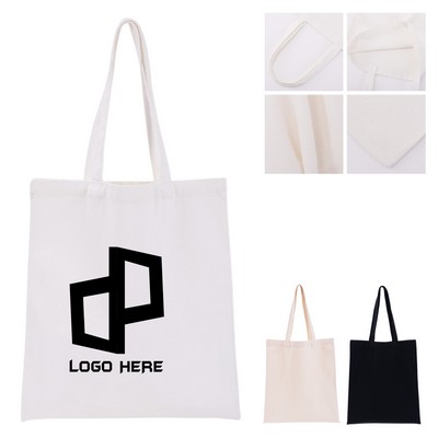 Tri-Color Canvas Shopping Tote Bags