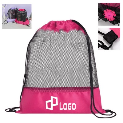 13.39X16.93" Terylene Drawstring Backpack