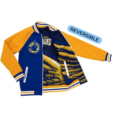 Build Your Own Reversible Varsity Jacket: Cotton/Nylon Zip Closure