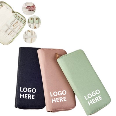 Pu Leather Jewelry Organizer Case