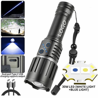 High-Powered Zoomable Flashlight