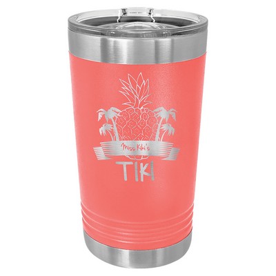 Polar Camel Coral 16 oz. Pint with Slider Lid
