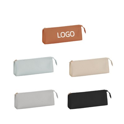 Large-capacity Leather Pencil Case