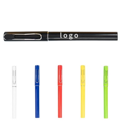 Colorful Barrel Hollow Clip Ballpoint Pen