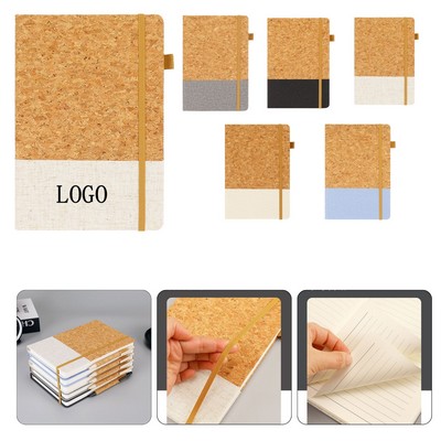 Cork Grain PU Business Notebook