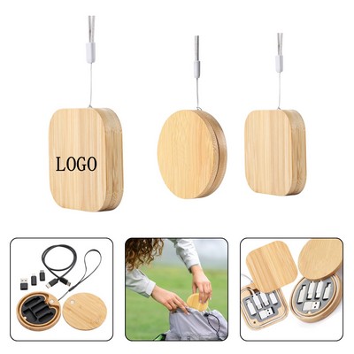 6-in-1 Eco Bamboo Cable Set