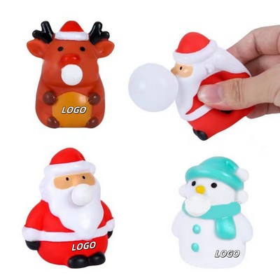 Christmas Bubble Blowing Stress Reliever Toy
