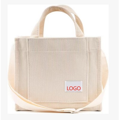 Aesthetic Corduroy Tote Bag