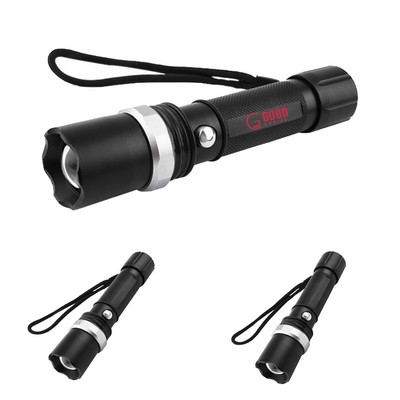 Rechargeable Lumen Aluminum Tactical Flashlight