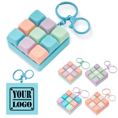 Fidget Keyboard Clicker Keychain