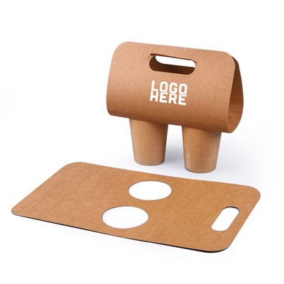 Disposable Two Cups Drink Carrier