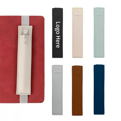 Elastic Band PU Pen Holder