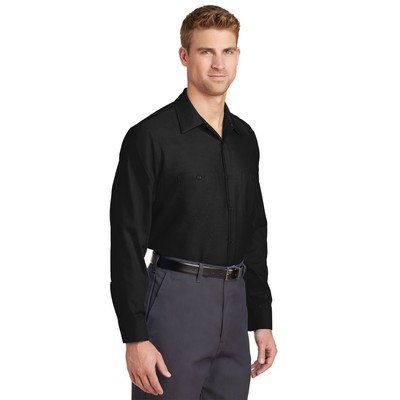 Red Kap® Long Sleeve Industrial Work Shirt w/Long Size