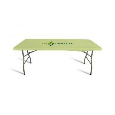 48"w x 24"h Fitted Stretch Stain-Resistant Table Topper