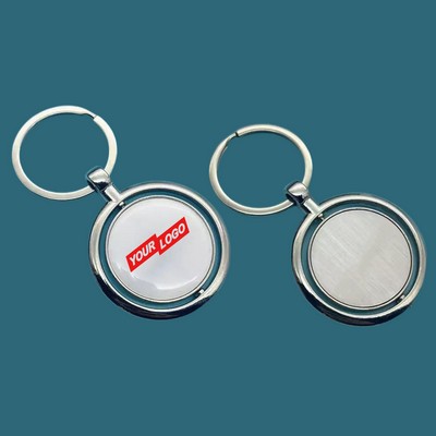 Round Metal Keychain
