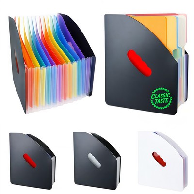 13-Pocket A4 Accordion-Style Vertical File Folder
