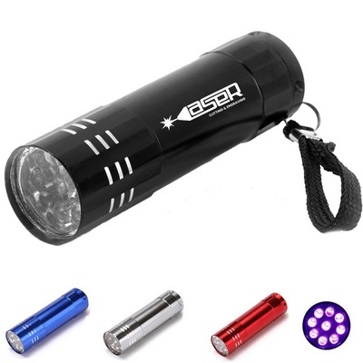 9-LED 395nm UV Flashlight