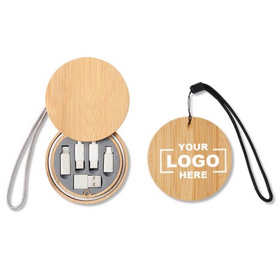 Fast Charging Bamboo Storage Box