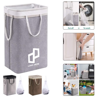 Covered And Foldable Dirty Clothes Storage Basket-Size L