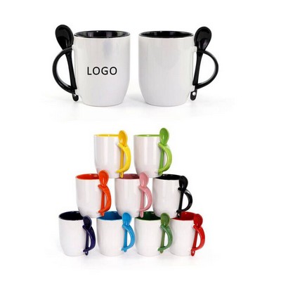 12oz Coffee Mug with Spooner