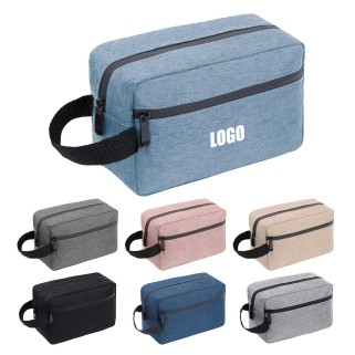 Dual Zipper Toiletry Organizer With Handle