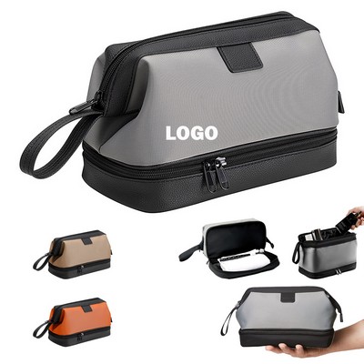 Nylon Wet-Dry Separation Travel Toiletry Bag