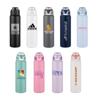 Solo 28oz Stainless Steel Bottle with Locking Handle
