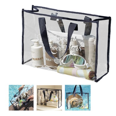 Large Transparent PVC Tote Bag