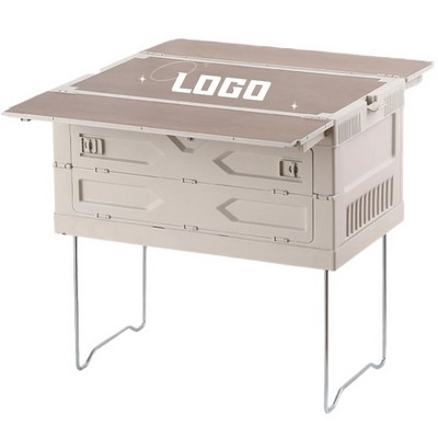 Foldable Outdoor Storage Box For Camping With Stand