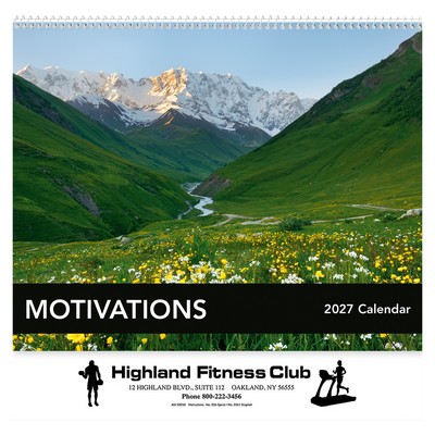 Motivations Wall Calendar: 2027 Spiral Bound
