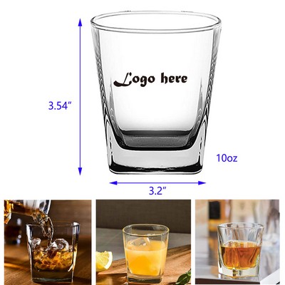 10oz Transparent Whiskey Glasses