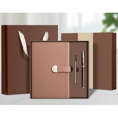A5 Notebook Journal PU Leather Hardcover With Pen & Gift Box Set