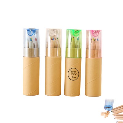 6 Colored Pencil Set w/Sharpener
